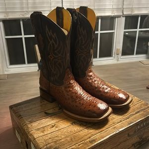 Alfa Western Wear Ostrich Boots